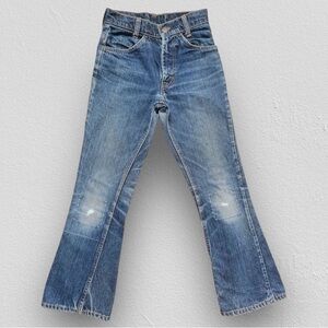 Vintage 60s Levi’s 746 Student Fit Orange Tab Bell Bottom Denim Jeans - RARE